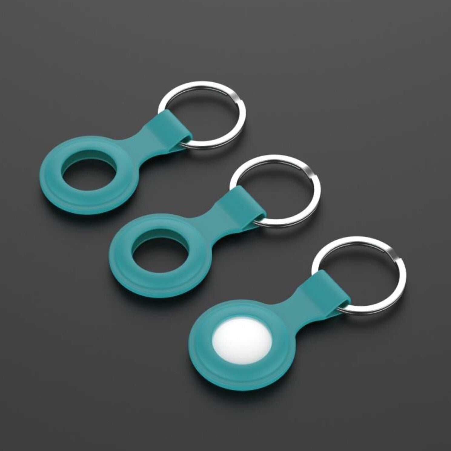 Airtag Locator Tracker Keyring anti Lost Apple Pet Case Silicone Clip Holder UK