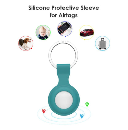 Airtag Locator Tracker Keyring anti Lost Apple Pet Case Silicone Clip Holder UK