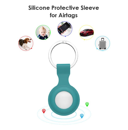 Airtag Locator Tracker Keyring anti Lost Apple Pet Case Silicone Clip Holder UK