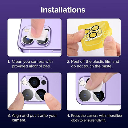 Camera Lens Protector for Iphone 16 15 14 13 12 11 Pro Max Mini Tempered Glass